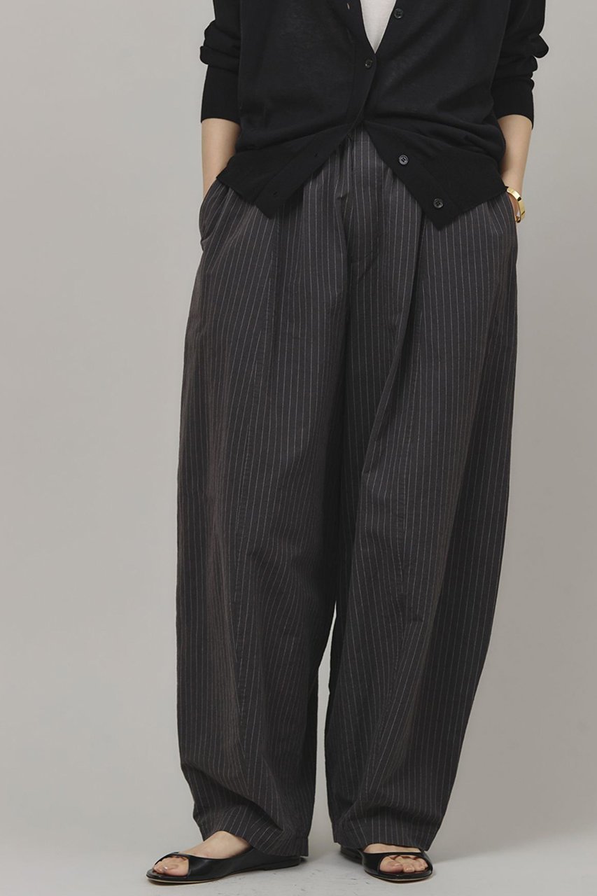 【カレンソロジー/Curensology】のコットンリネンストライプドロストパンツ 人気、トレンドファッション・服の通販 founy(ファニー) 　ファッション　Fashion　レディースファッション　Fashion for Women　パンツ　Pants & Trousers　ストライプ　Stripe, Striped Pattern　フィット　Fit, Slim Fit　ミリタリー　Military, Army Style　リネン　Linen, Linen Fabric　再入荷　Restock / Back in Stock　other-2|ID: prp329100004342945 ipo3291000000036886777