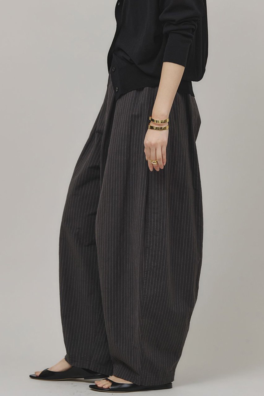 【カレンソロジー/Curensology】のコットンリネンストライプドロストパンツ 人気、トレンドファッション・服の通販 founy(ファニー) 　ファッション　Fashion　レディースファッション　Fashion for Women　パンツ　Pants & Trousers　ストライプ　Stripe, Striped Pattern　フィット　Fit, Slim Fit　ミリタリー　Military, Army Style　リネン　Linen, Linen Fabric　再入荷　Restock / Back in Stock　other-3|ID: prp329100004342945 ipo3291000000036886778