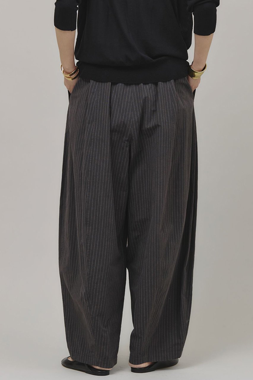 【カレンソロジー/Curensology】のコットンリネンストライプドロストパンツ 人気、トレンドファッション・服の通販 founy(ファニー) 　ファッション　Fashion　レディースファッション　Fashion for Women　パンツ　Pants & Trousers　ストライプ　Stripe, Striped Pattern　フィット　Fit, Slim Fit　ミリタリー　Military, Army Style　リネン　Linen, Linen Fabric　再入荷　Restock / Back in Stock　other-4|ID: prp329100004342945 ipo3291000000036886779