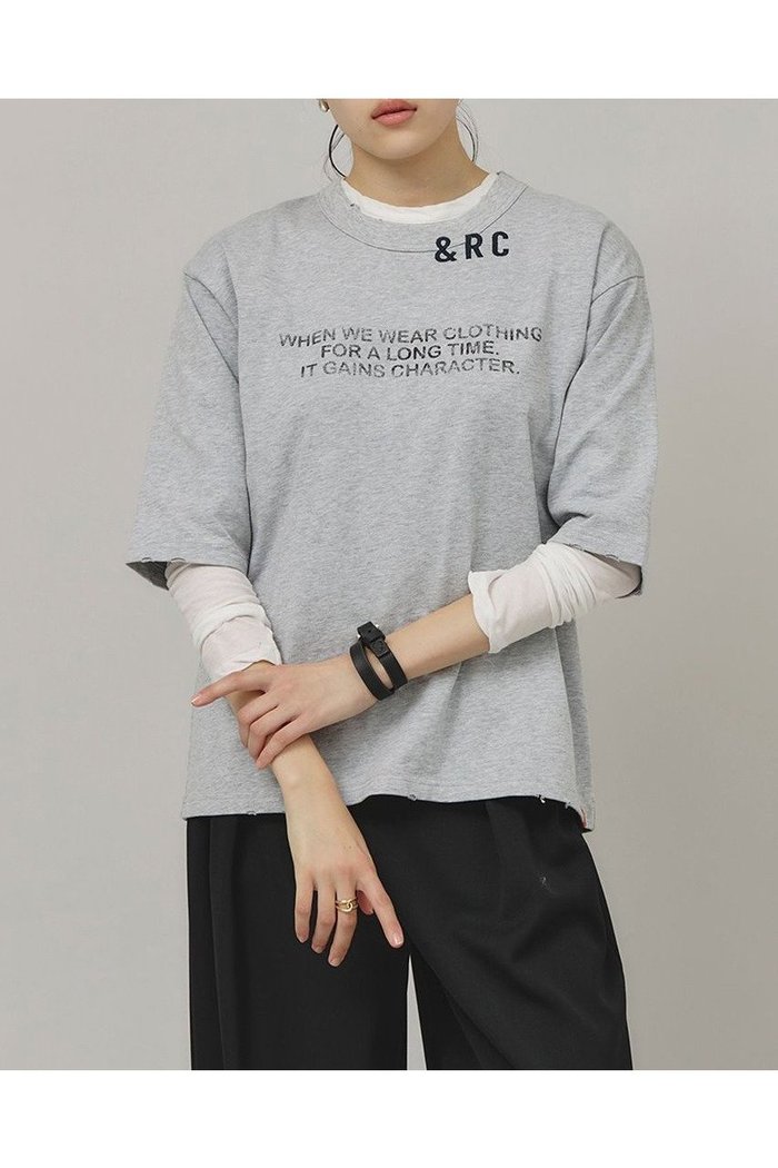 【カレンソロジー/Curensology】の【UNIVERSAL OVERALL】別注ショートスリーブTシャツ インテリア・キッズ・メンズ・レディースファッション・服の通販 founy(ファニー) https://founy.com/ ファッション Fashion レディースファッション WOMEN トップス・カットソー Tops/Tshirt シャツ/ブラウス Shirts/Blouses ロング / Tシャツ T-Shirts カットソー Cut and Sewn クラッシュ Crash ショート Short スペシャル Special スリーブ Sleeve バランス Balance 再入荷 Restock/Back In Stock/Re Arrival 別注 Special Order |ID: prp329100004342948 ipo3291000000030305166