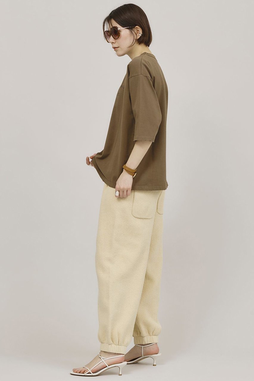 【カレンソロジー/Curensology】の【UNIVERSAL OVERALL】別注ショートスリーブTシャツ 人気、トレンドファッション・服の通販 founy(ファニー) 　ファッション　Fashion　レディースファッション　Fashion for Women　トップス・カットソー　Cut & Sew Tops　シャツ・ブラウス・オフィスカジュアル　Elegant Blouses & Button-Ups　ロングTシャツ・Tシャツ　Longline T-Shirts & Tees　カットソー・ベーシックTシャツ　Cut-and-Sewn Tops / Stretch Tees & Basics　クラッシュ　Distressed, Crashed Style　ショート　Short, Short Length　スペシャル　Special, Limited Edition　スリーブ　Sleeve, Long Sleeve / Short Sleeve　バランス　Balance, Style Balance　別注　Limited Edition, Custom Order　other-7|ID: prp329100004342948 ipo3291000000032883265