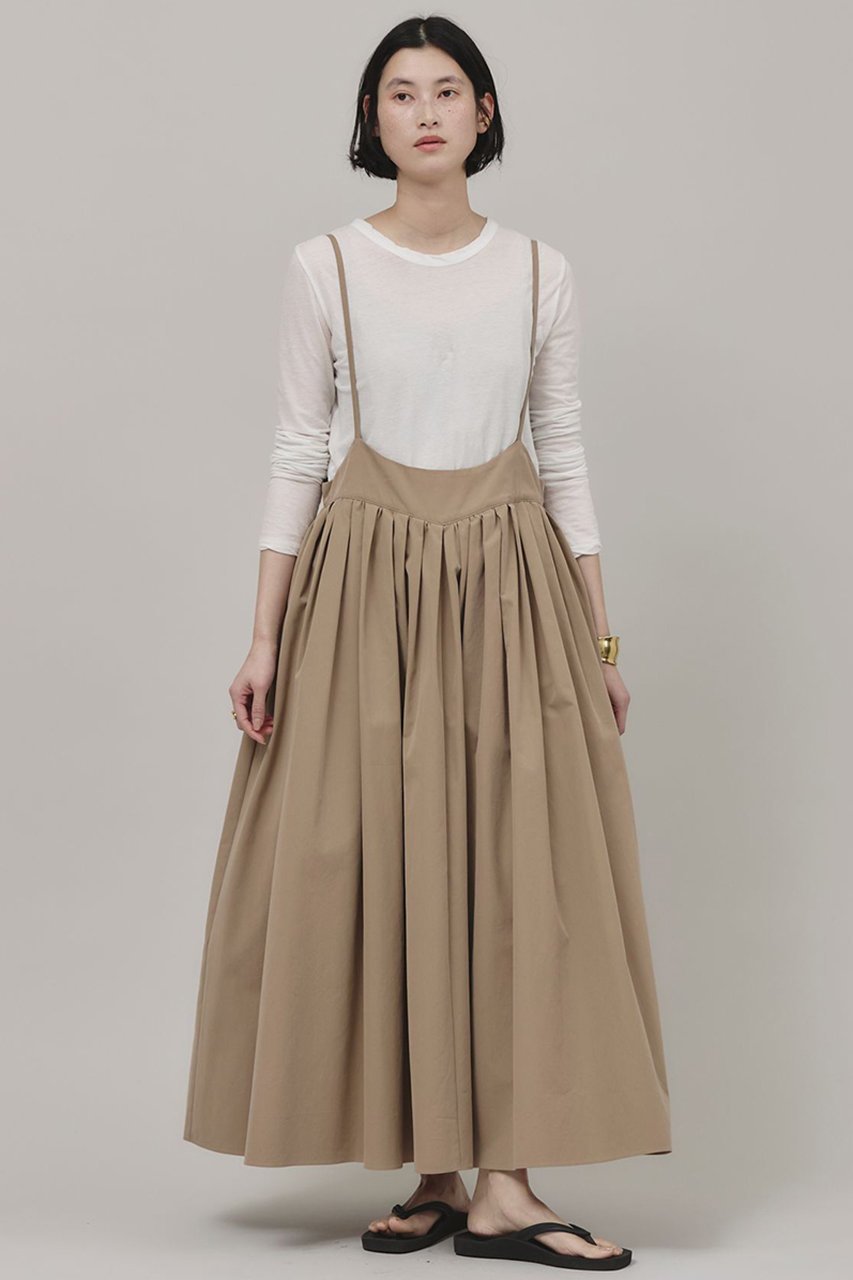 【カレンソロジー/Curensology】のコットンナイロンタックワンピース 人気、トレンドファッション・服の通販 founy(ファニー) 　ファッション　Fashion　レディースファッション　WOMEN　ワンピース　Dress　チュニック　Tunic　キャミワンピース　Cami Dress　タンブラー　Tumbler　チュニック　Tunic　ツイル　Twill　ミモレ　Mimore　ラップ　Wrap　ロング　Long　ヴィンテージ　Vintage　エレガント 上品　Elegant　other-2|ID: prp329100004342949 ipo3291000000031355241