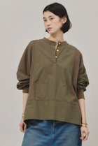 【カレンソロジー/Curensology】の〈&RC〉ワッフルヘンリープルオーバー カーキ|ID: prp329100004342950 ipo3291000000032857090