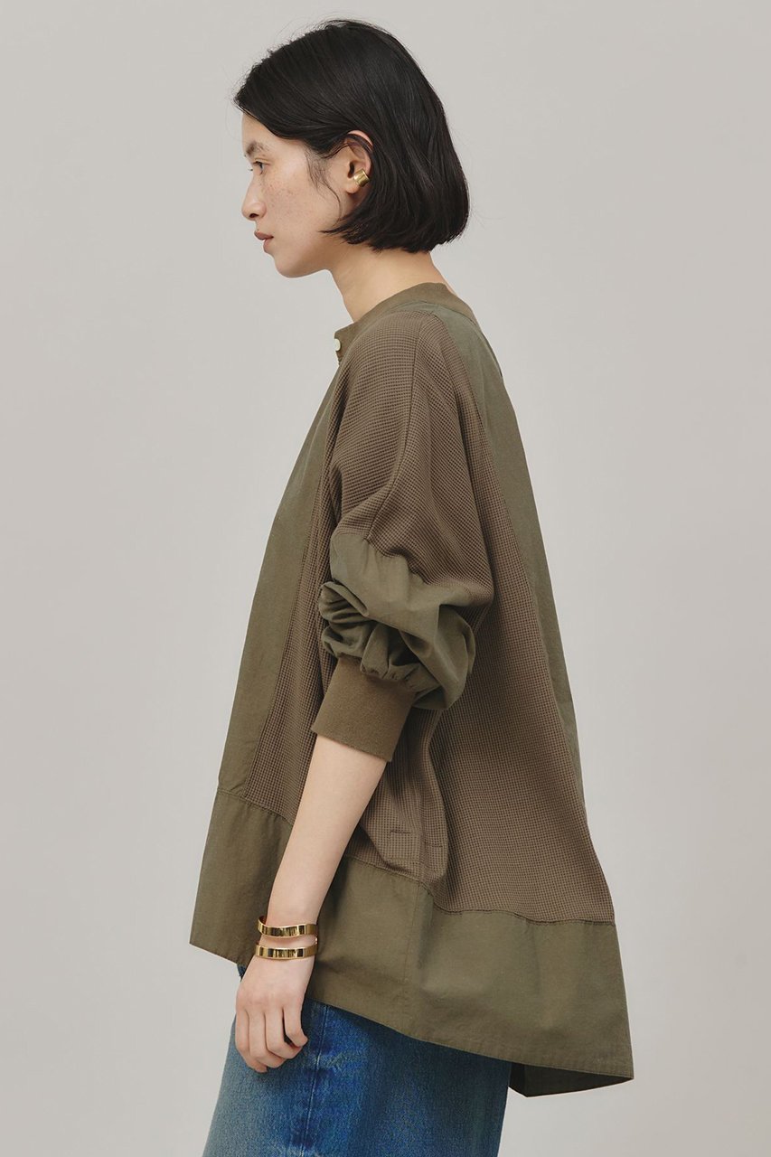 【カレンソロジー/Curensology】の〈&RC〉ワッフルヘンリープルオーバー 人気、トレンドファッション・服の通販 founy(ファニー) 　ファッション　Fashion　レディースファッション　Fashion for Women　トップス・カットソー　Cut & Sew Tops　シャツ・ブラウス・オフィスカジュアル　Elegant Blouses & Button-Ups　ロングTシャツ・Tシャツ　Longline T-Shirts & Tees　カジュアルプルオーバー・ニットトップス　Pullovers & Knit Tops / Casual Pullovers　カットソー・ベーシックTシャツ　Cut-and-Sewn Tops / Stretch Tees & Basics　スリーブ　Sleeve, Long Sleeve / Short Sleeve　ロング　Long, Long-Length　ワッフル　Waffle, Waffle Knit　軽量　Lightweight, Ultra Light　other-3|ID: prp329100004342950 ipo3291000000032857102