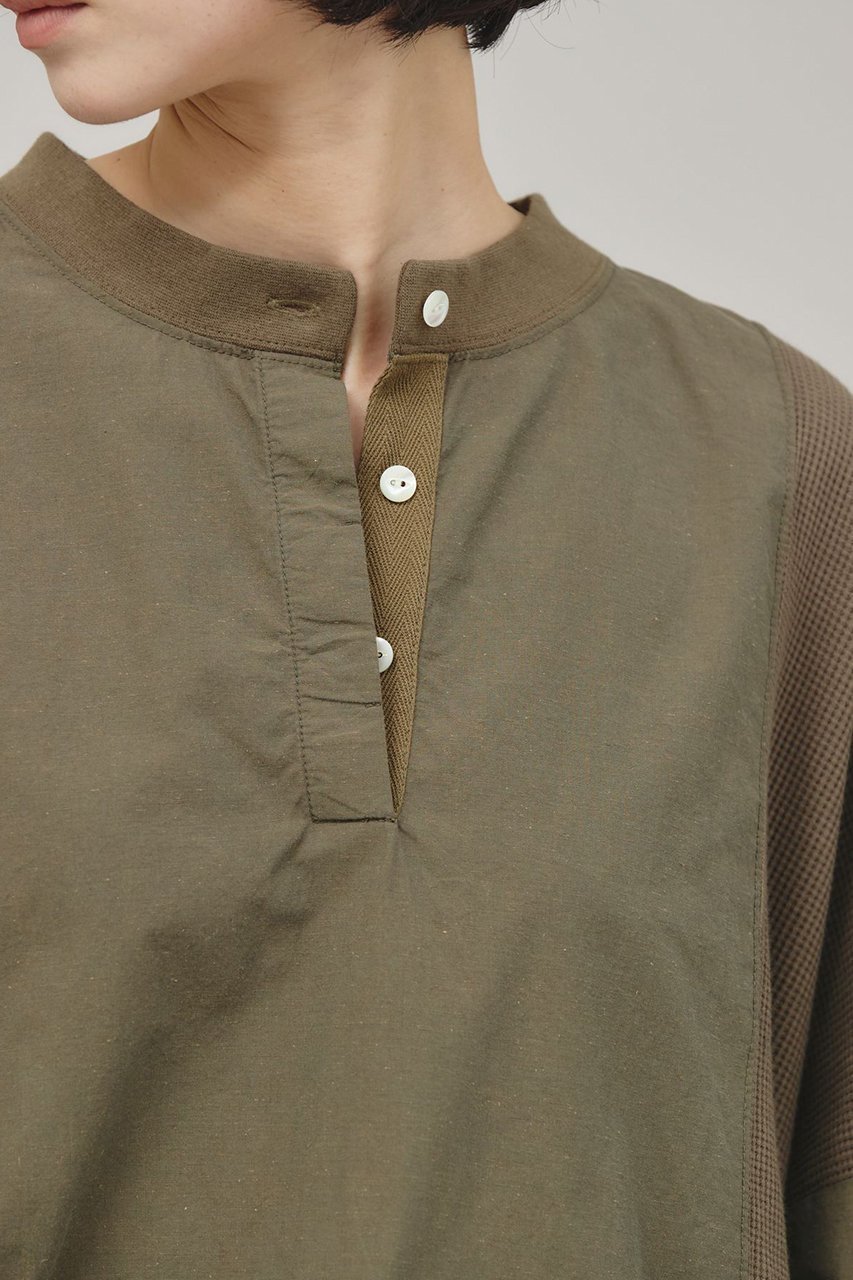 【カレンソロジー/Curensology】の〈&RC〉ワッフルヘンリープルオーバー 人気、トレンドファッション・服の通販 founy(ファニー) 　ファッション　Fashion　レディースファッション　Fashion for Women　トップス・カットソー　Cut & Sew Tops　シャツ・ブラウス・オフィスカジュアル　Elegant Blouses & Button-Ups　ロングTシャツ・Tシャツ　Longline T-Shirts & Tees　カジュアルプルオーバー・ニットトップス　Pullovers & Knit Tops / Casual Pullovers　カットソー・ベーシックTシャツ　Cut-and-Sewn Tops / Stretch Tees & Basics　スリーブ　Sleeve, Long Sleeve / Short Sleeve　ロング　Long, Long-Length　ワッフル　Waffle, Waffle Knit　軽量　Lightweight, Ultra Light　other-5|ID: prp329100004342950 ipo3291000000032857114
