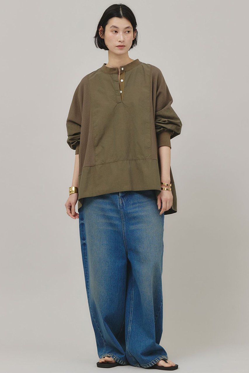 【カレンソロジー/Curensology】の〈&RC〉ワッフルヘンリープルオーバー 人気、トレンドファッション・服の通販 founy(ファニー) 　ファッション　Fashion　レディースファッション　Fashion for Women　トップス・カットソー　Cut & Sew Tops　シャツ・ブラウス・オフィスカジュアル　Elegant Blouses & Button-Ups　ロングTシャツ・Tシャツ　Longline T-Shirts & Tees　カジュアルプルオーバー・ニットトップス　Pullovers & Knit Tops / Casual Pullovers　カットソー・ベーシックTシャツ　Cut-and-Sewn Tops / Stretch Tees & Basics　スリーブ　Sleeve, Long Sleeve / Short Sleeve　ロング　Long, Long-Length　ワッフル　Waffle, Waffle Knit　軽量　Lightweight, Ultra Light　other-8|ID: prp329100004342950 ipo3291000000032857129