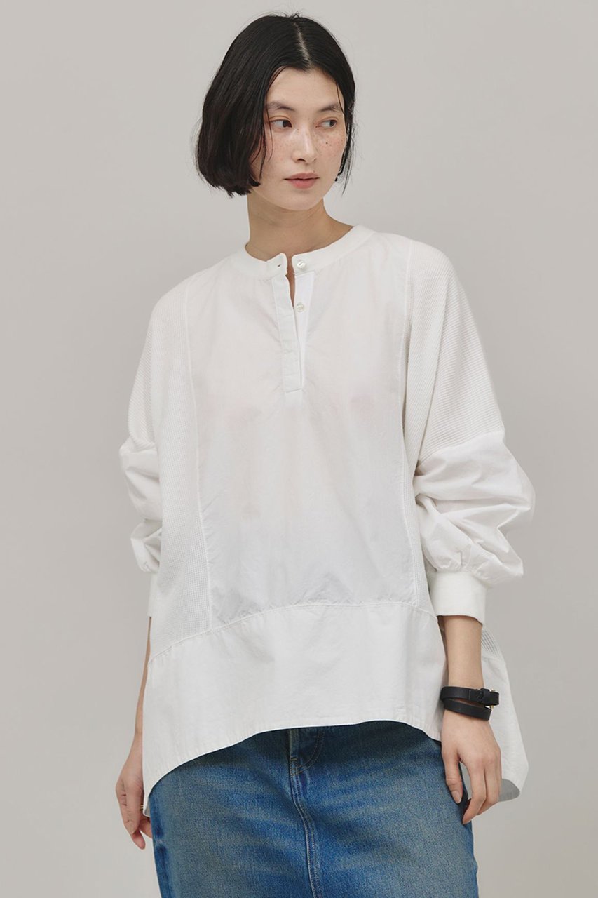 【カレンソロジー/Curensology】の〈&RC〉ワッフルヘンリープルオーバー 人気、トレンドファッション・服の通販 founy(ファニー) 　ファッション　Fashion　レディースファッション　Fashion for Women　トップス・カットソー　Cut & Sew Tops　シャツ・ブラウス・オフィスカジュアル　Elegant Blouses & Button-Ups　ロングTシャツ・Tシャツ　Longline T-Shirts & Tees　カジュアルプルオーバー・ニットトップス　Pullovers & Knit Tops / Casual Pullovers　カットソー・ベーシックTシャツ　Cut-and-Sewn Tops / Stretch Tees & Basics　スリーブ　Sleeve, Long Sleeve / Short Sleeve　ロング　Long, Long-Length　ワッフル　Waffle, Waffle Knit　軽量　Lightweight, Ultra Light　other-2|ID: prp329100004342950 ipo3291000000035278356