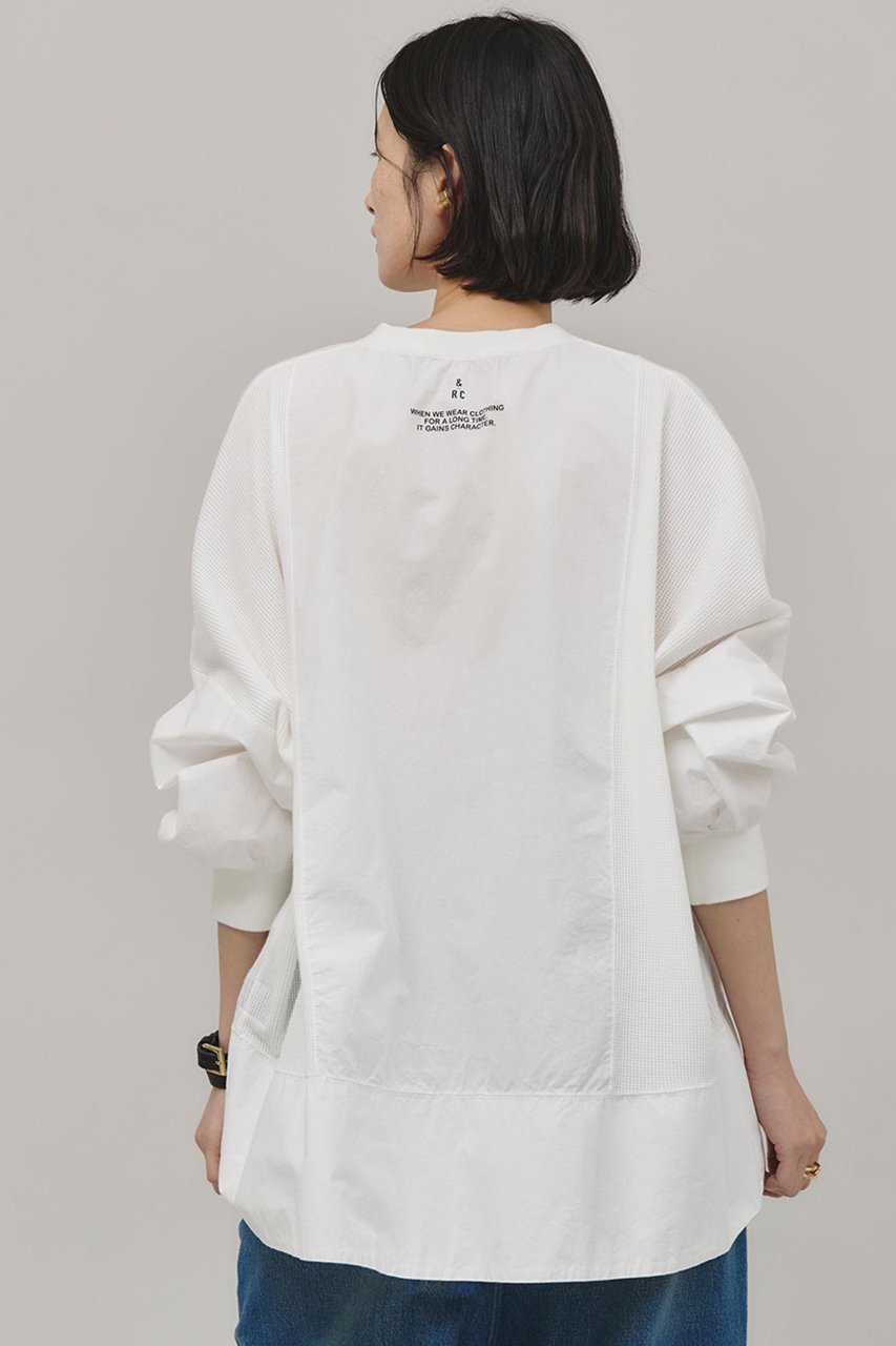 【カレンソロジー/Curensology】の〈&RC〉ワッフルヘンリープルオーバー 人気、トレンドファッション・服の通販 founy(ファニー) 　ファッション　Fashion　レディースファッション　Fashion for Women　トップス・カットソー　Cut & Sew Tops　シャツ・ブラウス・オフィスカジュアル　Elegant Blouses & Button-Ups　ロングTシャツ・Tシャツ　Longline T-Shirts & Tees　カジュアルプルオーバー・ニットトップス　Pullovers & Knit Tops / Casual Pullovers　カットソー・ベーシックTシャツ　Cut-and-Sewn Tops / Stretch Tees & Basics　スリーブ　Sleeve, Long Sleeve / Short Sleeve　ロング　Long, Long-Length　ワッフル　Waffle, Waffle Knit　軽量　Lightweight, Ultra Light　other-5|ID: prp329100004342950 ipo3291000000035278361