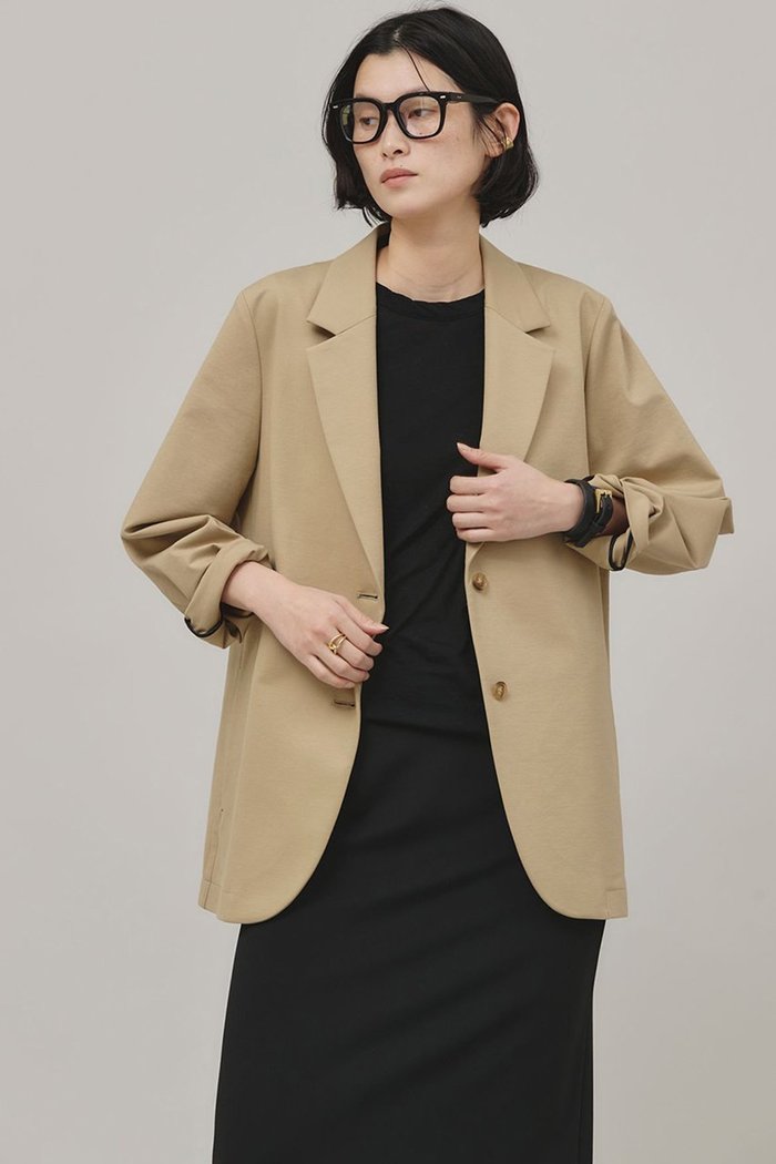 【カレンソロジー/Curensology】のポンチテーラードジャケット インテリア・キッズ・メンズ・レディースファッション・服の通販 founy(ファニー) https://founy.com/ ファッション Fashion レディースファッション Ladies' Fashion Online アウター Coat Outerwear ジャケット Jackets テーラードジャケット Tailored Jackets なめらか Smooth ジャケット Jacket ジャージ Jersey トレンド Trend ベーシック Basic 再入荷 Restock/Back In Stock/Re Arrival |ID: prp329100004342952 ipo3291000000032613818