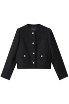 【アルアバイル/allureville】のファンシーツィードクルーネックジャケット 人気、トレンドファッション・服の通販 founy(ファニー) ファッション Fashion レディースファッション Fashion for Women アウター Coat / Outerwear Collection レディースジャケット・軽アウター Jackets コンパクト Compact, Small Size ショート Short, Short Length ジャケット Jacket, Outerwear ツイード Twill, Twill Weave デニム Denim, Jeans Material リュクス Luxury, Elegant, High-End, Chic thumbnail ネイビー|ID: prp329100004342953 ipo3291000000032958376
