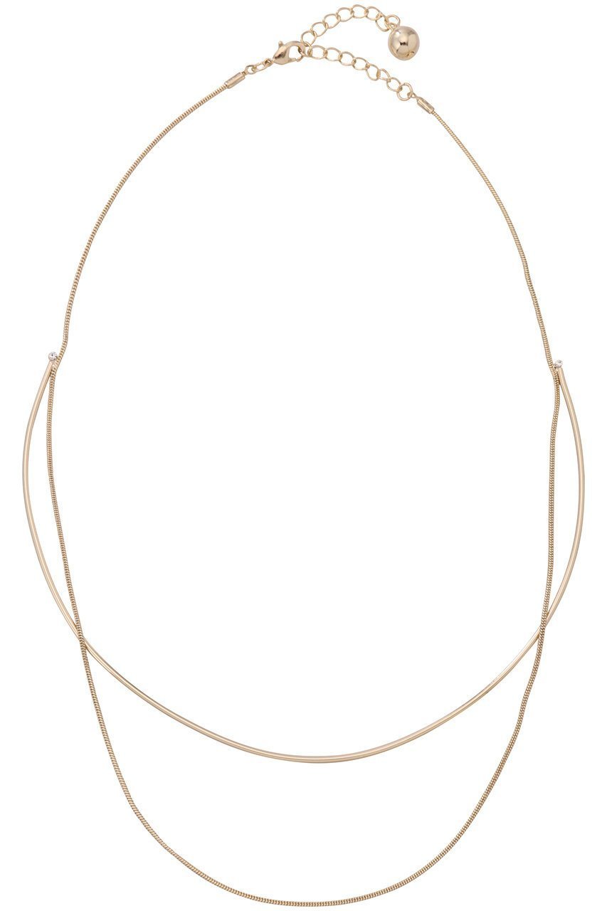 【アルアバイル/allureville】の2連チョーカー A インテリア・キッズ・メンズ・レディースファッション・服の通販 founy(ファニー) 　ファッション　Fashion　レディースファッション　Fashion for Women　ジュエリー　Jewelry　ネックレス　Necklaces & Pendants　なめらか　Smooth, Silky Texture　シンプル　Simple, Minimal　チェーン　Chain, Chain Strap　チューブ　Tube, Tube Top　チョーカー　Tulle, Mesh Fabric　ネックレス　Necklace, Pendant Necklace　メタル　Metal, Metal Parts　ゴールド|ID: prp329100004342955 ipo3291000000035486905