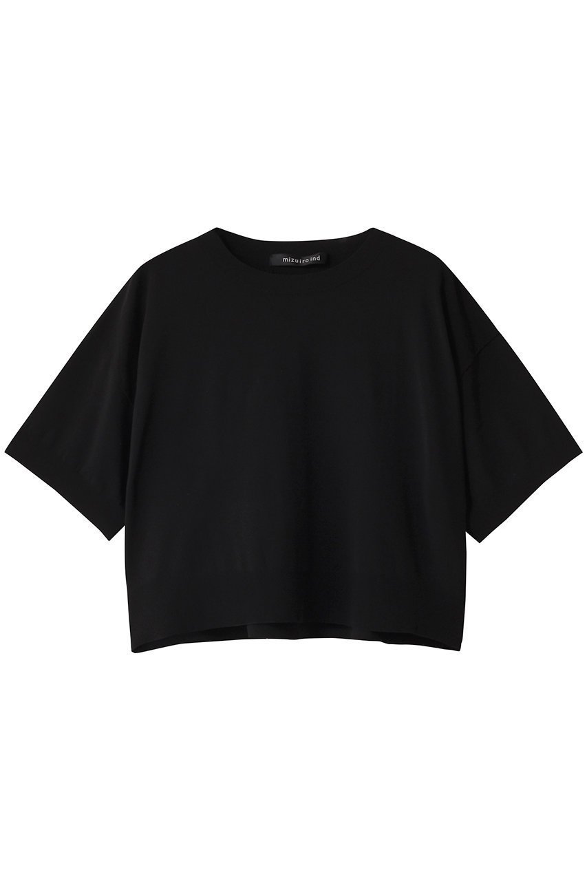 【ミズイロ インド/mizuiro ind】のcrew neck half slv P/O プルオーバー インテリア・キッズ・メンズ・レディースファッション・服の通販 founy(ファニー) 　ファッション　Fashion　レディースファッション　Fashion for Women　トップス・カットソー　Cut & Sew Tops　ニット　Knit Tops & Sweaters　カジュアルプルオーバー・ニットトップス　Pullovers & Knit Tops / Casual Pullovers　コンパクト　Compact, Small Size　ベーシック　Basic, Essential　夏　Summer　定番　Standard, Basic Item　春　Spring　S/S・春夏　SS, Spring/Summer, Warm Season　black|ID: prp329100004342957 ipo3291000000032956961