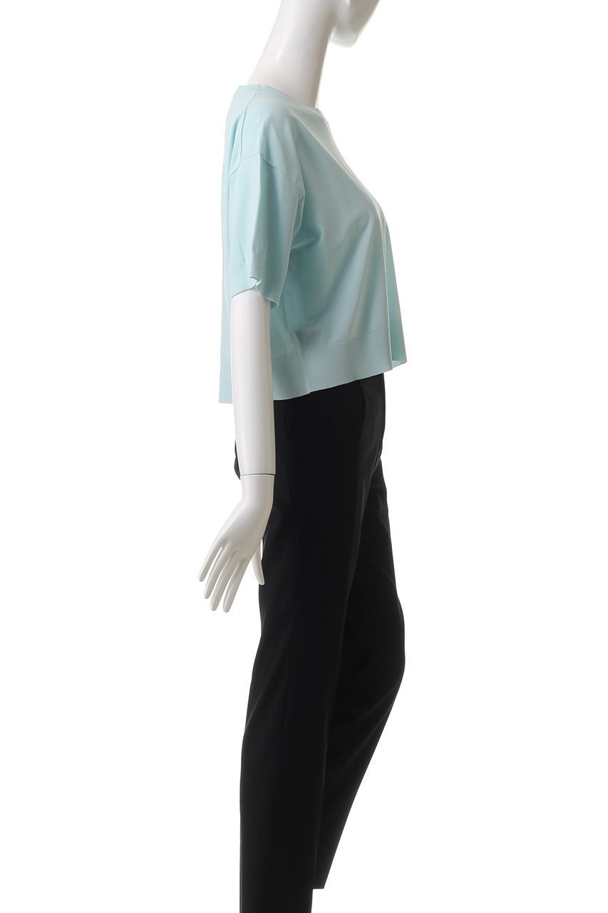 【ミズイロ インド/mizuiro ind】のcrew neck half slv P/O プルオーバー 人気、トレンドファッション・服の通販 founy(ファニー) 　ファッション　Fashion　レディースファッション　Fashion for Women　トップス・カットソー　Cut & Sew Tops　ニット　Knit Tops & Sweaters　カジュアルプルオーバー・ニットトップス　Pullovers & Knit Tops / Casual Pullovers　コンパクト　Compact, Small Size　ベーシック　Basic, Essential　夏　Summer　定番　Standard, Basic Item　春　Spring　S/S・春夏　SS, Spring/Summer, Warm Season　other-3|ID: prp329100004342957 ipo3291000000032956970