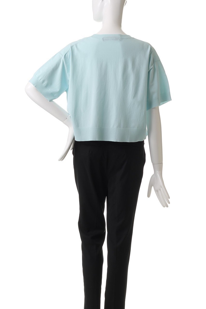 【ミズイロ インド/mizuiro ind】のcrew neck half slv P/O プルオーバー 人気、トレンドファッション・服の通販 founy(ファニー) 　ファッション　Fashion　レディースファッション　Fashion for Women　トップス・カットソー　Cut & Sew Tops　ニット　Knit Tops & Sweaters　カジュアルプルオーバー・ニットトップス　Pullovers & Knit Tops / Casual Pullovers　コンパクト　Compact, Small Size　ベーシック　Basic, Essential　夏　Summer　定番　Standard, Basic Item　春　Spring　S/S・春夏　SS, Spring/Summer, Warm Season　other-4|ID: prp329100004342957 ipo3291000000032956974