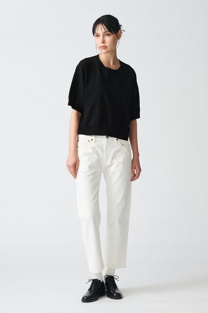 【ミズイロ インド/mizuiro ind】のcrew neck half slv P/O プルオーバー 人気、トレンドファッション・服の通販 founy(ファニー) 　ファッション　Fashion　レディースファッション　Fashion for Women　トップス・カットソー　Cut & Sew Tops　ニット　Knit Tops & Sweaters　カジュアルプルオーバー・ニットトップス　Pullovers & Knit Tops / Casual Pullovers　コンパクト　Compact, Small Size　ベーシック　Basic, Essential　夏　Summer　定番　Standard, Basic Item　春　Spring　S/S・春夏　SS, Spring/Summer, Warm Season　other-6|ID: prp329100004342957 ipo3291000000032956984