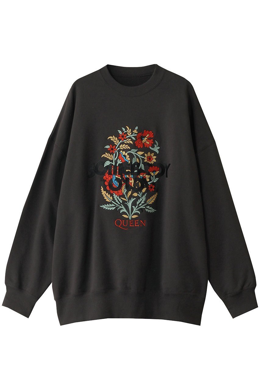 【ローズバッド/ROSE BUD】のQUEEN刺繍スウェットプルオーバー 人気、トレンドファッション・服の通販 founy(ファニー) 　ファッション　Fashion　レディースファッション　WOMEN　トップス・カットソー　Tops/Tshirt　シャツ/ブラウス　Shirts/Blouses　パーカ　Sweats　ロング / Tシャツ　T-Shirts　プルオーバー　Pullover　スウェット　Sweat　カットソー　Cut and Sewn　2025年　2025　2025春夏・S/S　Ss,Spring/Summer,2025　グラフィック　Graphic　夏　Summer　春　Spring　S/S・春夏　Ss・Spring/Summer　 other-1|ID: prp329100004342959 ipo3291000000030305202