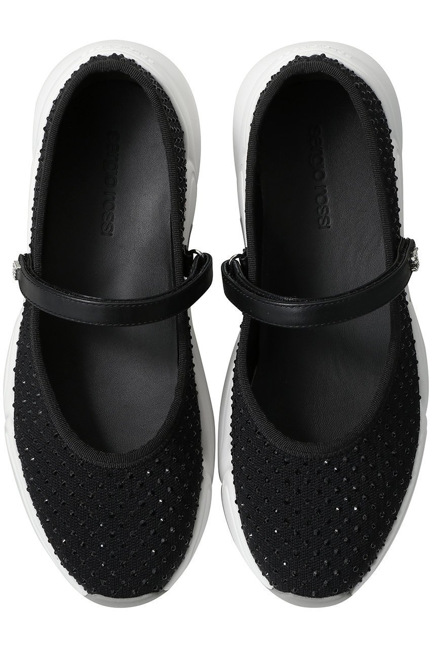 【セルジオ ロッシ/SERGIO ROSSI】のsr0024 CRYSTAL バレリーナ 人気、トレンドファッション・服の通販 founy(ファニー) 　ファッション　Fashion　レディースファッション　Fashion for Women　ストーン　Stone, Gem-Like　スニーカー　Sneakers, Trainers　スポーティ　Sporty, Casual Athletic　フェミニン　Feminine, Girly　ラップ　Wrap, Wrap Design　リュクス　Luxury, Elegant, High-End, Chic　other-2|ID: prp329100004342967 ipo3291000000032868465