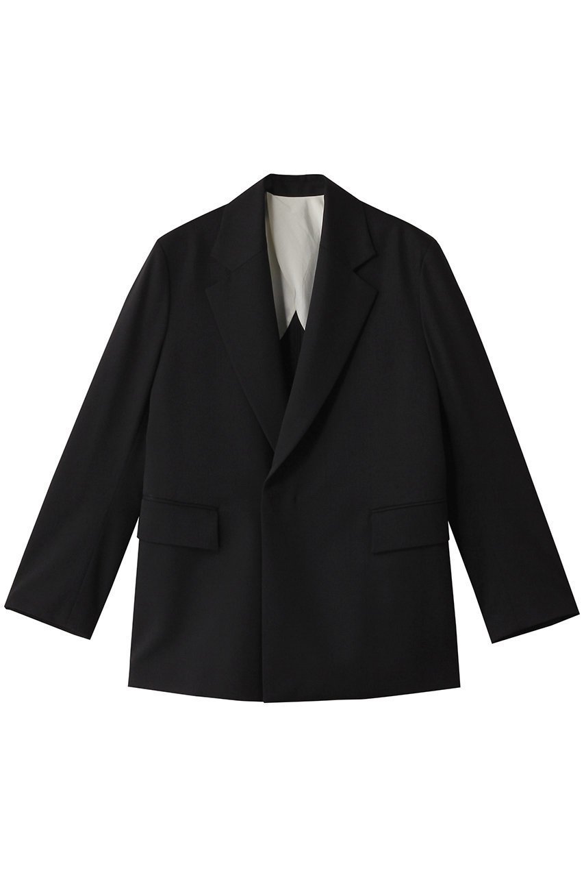 【デパリエ/DEPAREILLE】のウールナイロンツイルテーラードジャケット インテリア・キッズ・メンズ・レディースファッション・服の通販 founy(ファニー) 　ファッション　Fashion　レディースファッション　Fashion for Women　アウター　Coat / Outerwear Collection　レディースジャケット・軽アウター　Jackets　テーラードジャケット / 通勤・きれいめスタイル　Tailored Jackets & Blazers　ジャケット　Jacket, Outerwear　ツイル　Twist, Twisted Detail　マニッシュ　Mannish, Boyish　ブラック|ID: prp329100004342976 ipo3291000000032965696