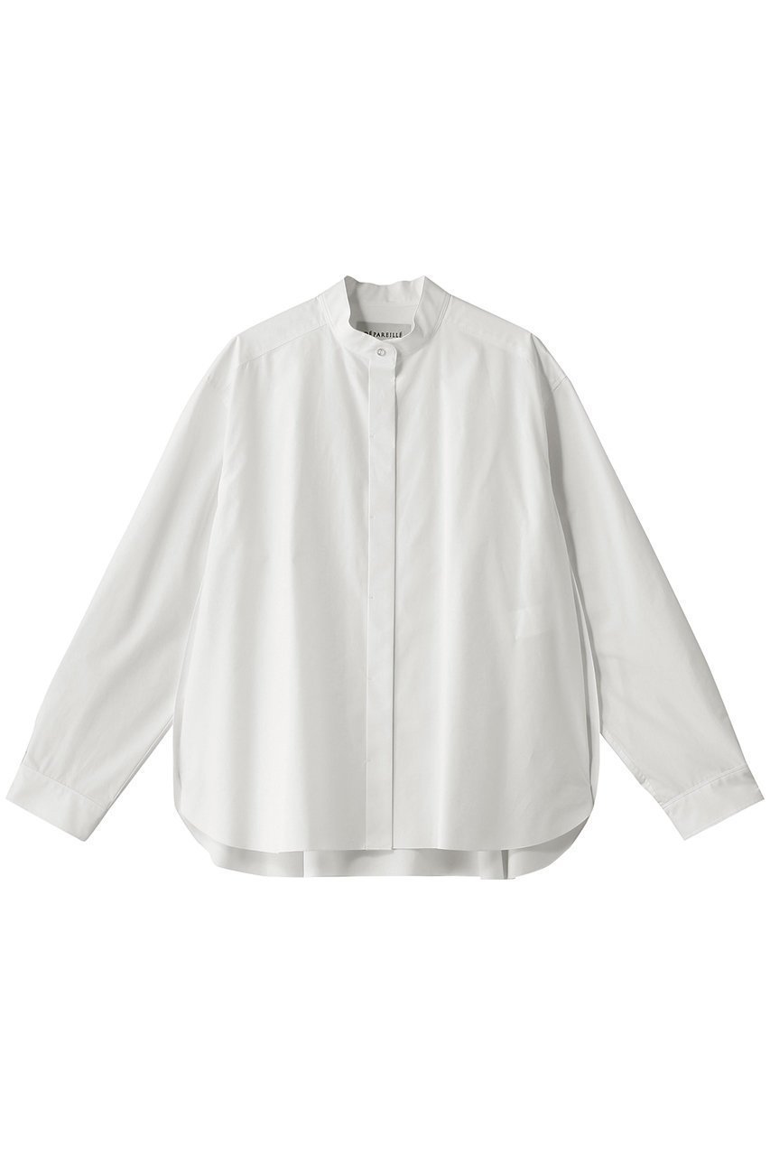 【デパリエ/DEPAREILLE】のコットンシルクノーカラーブラウス 人気、トレンドファッション・服の通販 founy(ファニー)  ファッション Fashion レディースファッション Fashion for Women トップス・カットソー Cut & Sew Tops シャツ・ブラウス・オフィスカジュアル Elegant Blouses & Button-Ups ギャザー Gathered, Ruffled シルク Silk, 100% Silk スリーブ Sleeve, Long Sleeve / Short Sleeve ロング Long, Long-Length  other-1|ID: prp329100004342978 ipo3291000000032869559