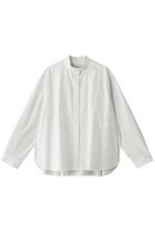 【デパリエ/DEPAREILLE】のコットンシルクノーカラーブラウス 人気、トレンドファッション・服の通販 founy(ファニー) ファッション Fashion レディースファッション Fashion for Women トップス・カットソー Cut & Sew Tops シャツ・ブラウス・オフィスカジュアル Elegant Blouses & Button-Ups ギャザー Gathered, Ruffled シルク Silk, 100% Silk スリーブ Sleeve, Long Sleeve / Short Sleeve ロング Long, Long-Length thumbnail オフホワイト|ID: prp329100004342978 ipo3291000000032869565