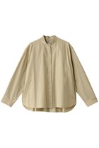 【デパリエ/DEPAREILLE】のコットンシルクノーカラーブラウス 人気、トレンドファッション・服の通販 founy(ファニー) ファッション Fashion レディースファッション Fashion for Women トップス・カットソー Cut & Sew Tops シャツ・ブラウス・オフィスカジュアル Elegant Blouses & Button-Ups ギャザー Gathered, Ruffled シルク Silk, 100% Silk スリーブ Sleeve, Long Sleeve / Short Sleeve ロング Long, Long-Length thumbnail ベージュ|ID: prp329100004342978 ipo3291000000032869569