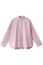 【デパリエ/DEPAREILLE】のコットンシルクノーカラーブラウス 人気、トレンドファッション・服の通販 founy(ファニー) ファッション Fashion レディースファッション Fashion for Women トップス・カットソー Cut & Sew Tops シャツ・ブラウス・オフィスカジュアル Elegant Blouses & Button-Ups ギャザー Gathered, Ruffled シルク Silk, 100% Silk スリーブ Sleeve, Long Sleeve / Short Sleeve ロング Long, Long-Length thumbnail ピンク|ID: prp329100004342978 ipo3291000000032869577