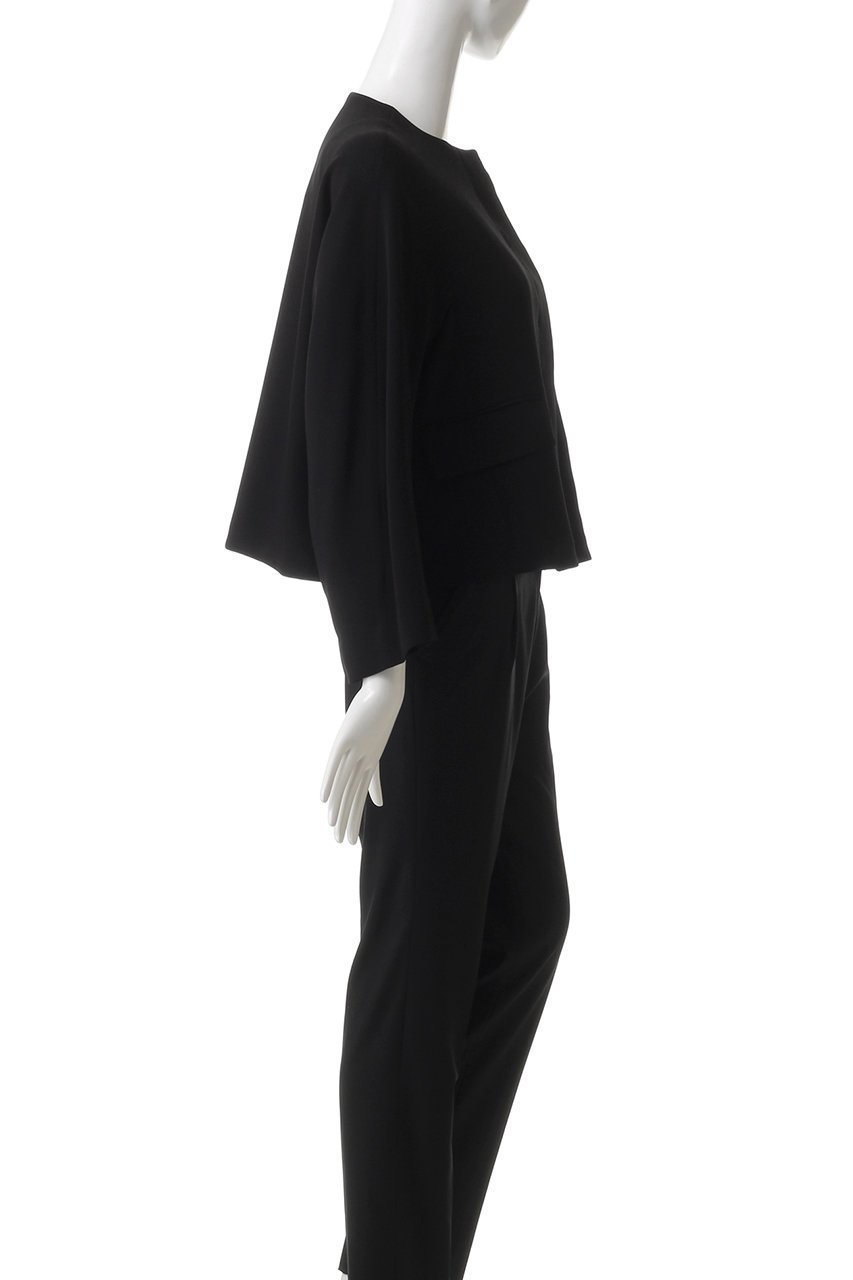 【デパリエ/DEPAREILLE】のジョーゼットノーカラージャケット 人気、トレンドファッション・服の通販 founy(ファニー) 　ファッション　Fashion　レディースファッション　WOMEN　アウター　Coat Outerwear　ジャケット　Jackets　ノーカラージャケット　No Collar Leather Jackets　コンパクト　Compact　ジャケット　Jacket　ジョーゼット　Georgette　スリーブ　Sleeve　ロング　Long　other-3|ID: prp329100004342980 ipo3291000000031355482