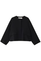 【デパリエ/DEPAREILLE】のジョーゼットノーカラージャケット ブラック|ID: prp329100004342980 ipo3291000000032924857