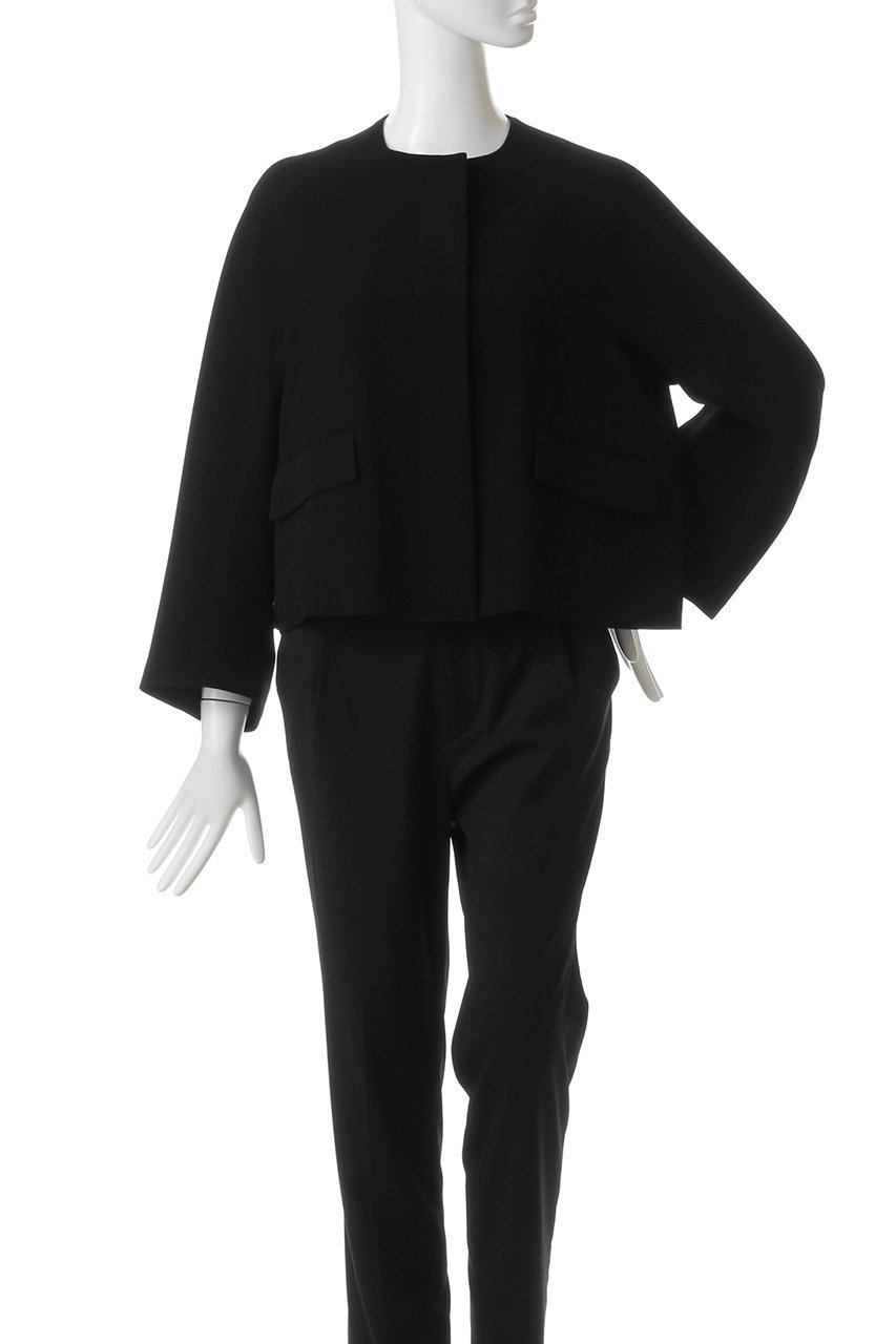 【デパリエ/DEPAREILLE】のジョーゼットノーカラージャケット 人気、トレンドファッション・服の通販 founy(ファニー) 　ファッション　Fashion　レディースファッション　Fashion for Women　アウター　Coat / Outerwear Collection　レディースジャケット・軽アウター　Jackets　ノーカラージャケット / シンプル上品コーデ　Collarless Jackets　コンパクト　Compact, Small Size　ジャケット　Jacket, Outerwear　ジョーゼット　Georgette, Semi-Sheer Fabric　スリーブ　Sleeve, Long Sleeve / Short Sleeve　ロング　Long, Long-Length　再入荷　Restock / Back in Stock　other-2|ID: prp329100004342980 ipo3291000000032924863