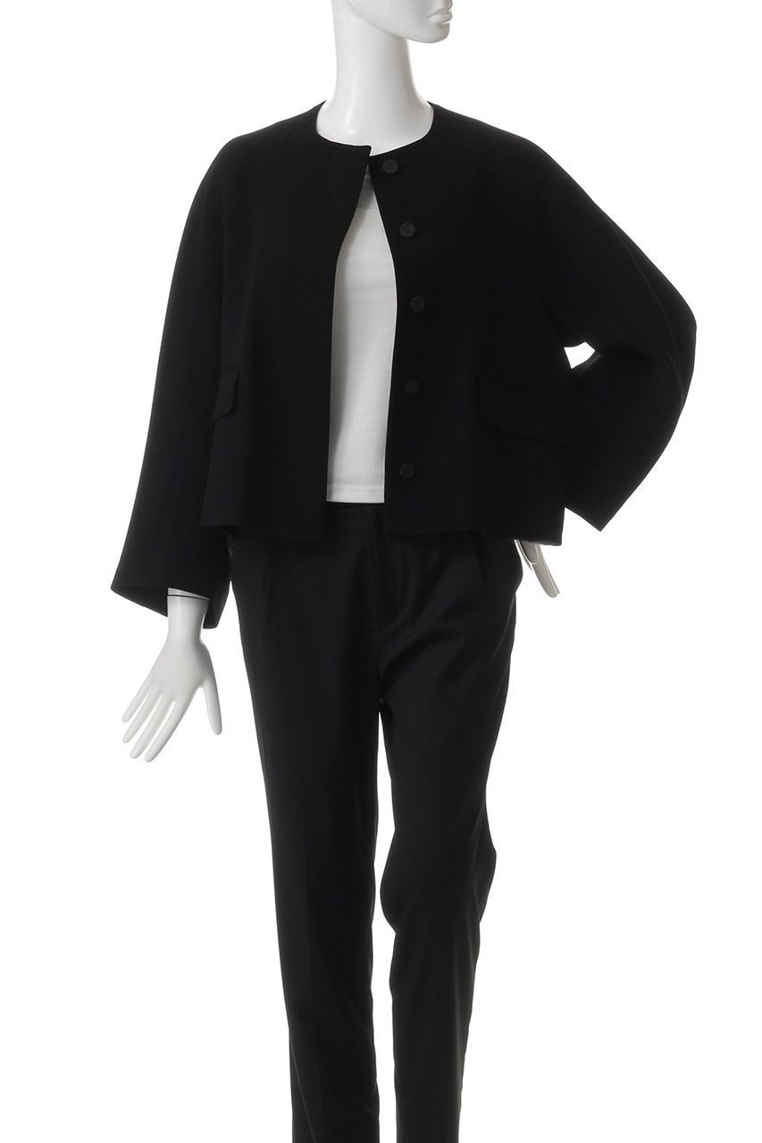 【デパリエ/DEPAREILLE】のジョーゼットノーカラージャケット 人気、トレンドファッション・服の通販 founy(ファニー) 　ファッション　Fashion　レディースファッション　Fashion for Women　アウター　Coat / Outerwear Collection　レディースジャケット・軽アウター　Jackets　ノーカラージャケット / シンプル上品コーデ　Collarless Jackets　コンパクト　Compact, Small Size　ジャケット　Jacket, Outerwear　ジョーゼット　Georgette, Semi-Sheer Fabric　スリーブ　Sleeve, Long Sleeve / Short Sleeve　ロング　Long, Long-Length　再入荷　Restock / Back in Stock　other-7|ID: prp329100004342980 ipo3291000000032924905