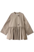 【デパリエ/DEPAREILLE】のコットンナイロンペプラムショートコート ベージュ|ID: prp329100004342981 ipo3291000000032933398