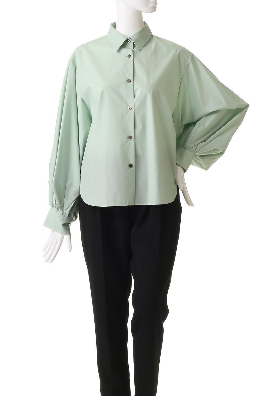 【リムアーク/RIM.ARK】のORIGAMI sleeve SH/シャツ 人気、トレンドファッション・服の通販 founy(ファニー) 　ファッション　Fashion　レディースファッション　Fashion for Women　トップス・カットソー　Cut & Sew Tops　シャツ・ブラウス・オフィスカジュアル　Elegant Blouses & Button-Ups　シリコン　Silicone, Silicone Material　スリーブ　Sleeve, Long Sleeve / Short Sleeve　タイプライター　Typewriter Fabric, Crisp Cotton　ロング　Long, Long-Length　other-2|ID: prp329100004342982 ipo3291000000032877025
