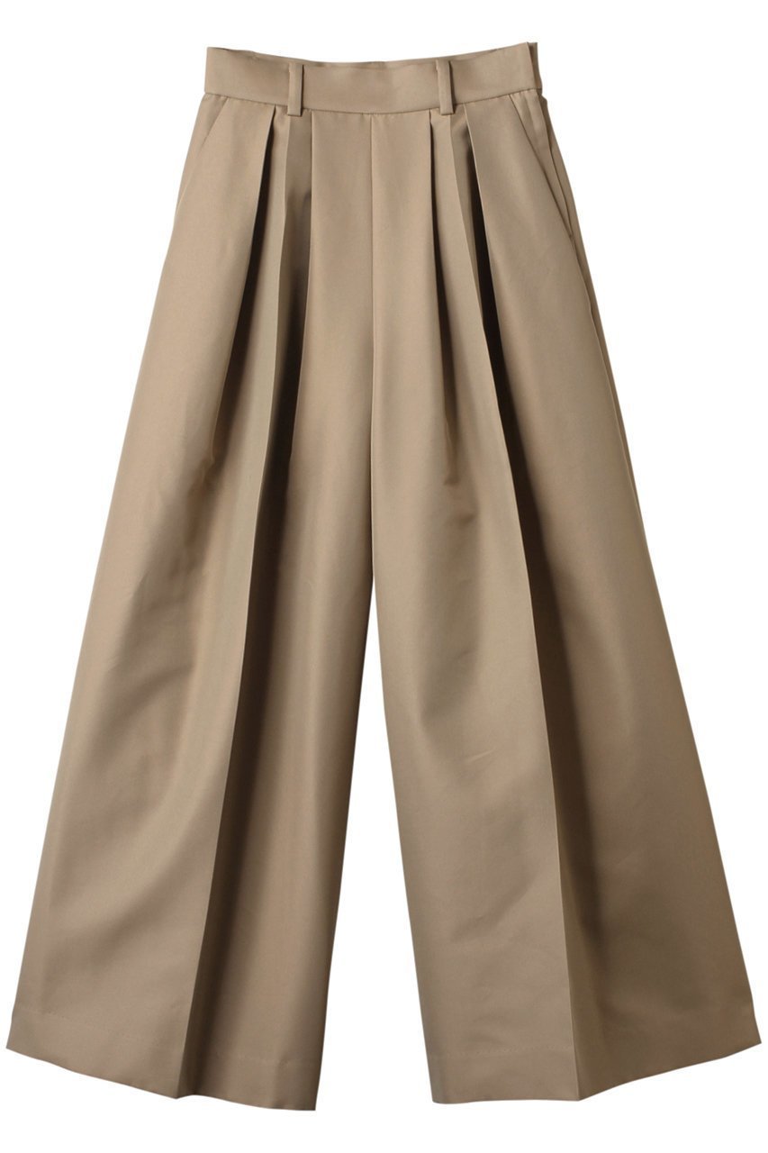 【ヒューエルミュージアム/hueLe Museum】の【hLM】ギャバタックワイドパンツ インテリア・キッズ・メンズ・レディースファッション・服の通販 founy(ファニー) ファッション Fashion レディースファッション Fashion for Women パンツ Pants & Trousers トレンド Trend, Trending Now ワイド Wide, Wide Fit 人気 Popular, Best Seller ベージュ|ID: prp329100004342986 ipo3291000000036907455