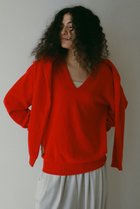 【エトレトウキョウ/ETRE TOKYO】のVネックカシミヤニットプルオーバー レッド|ID: prp329100004343787 ipo3291000000032955545