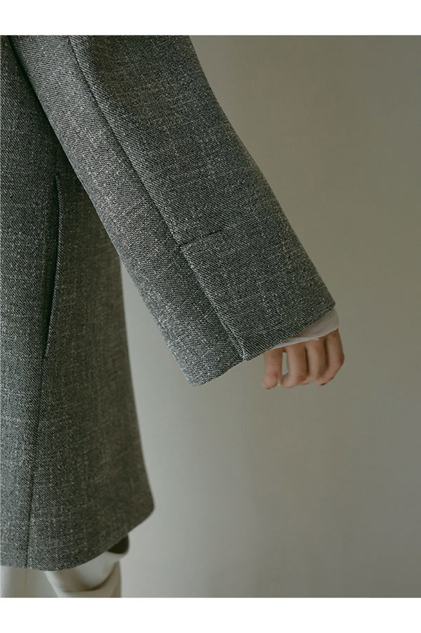 【エトレトウキョウ/ETRE TOKYO】のノーカラーキルティングライナーボクシージャケット 人気、トレンドファッション・服の通販 founy(ファニー) 　ファッション　Fashion　レディースファッション　Fashion for Women　アウター　Coat / Outerwear Collection　レディースジャケット・軽アウター　Jackets　ジャケット　Jacket, Outerwear　ダブル　Double, Double-Breasted　トレンド　Trend, Trending Now　バランス　Balance, Style Balance　フロント　Front, Front Design　ボンディング　Bonding, Bonded Fabric　ライナー　Liner, Inner Layer　ロング　Long, Long-Length　other-6|ID: prp329100004343788 ipo3291000000032919909