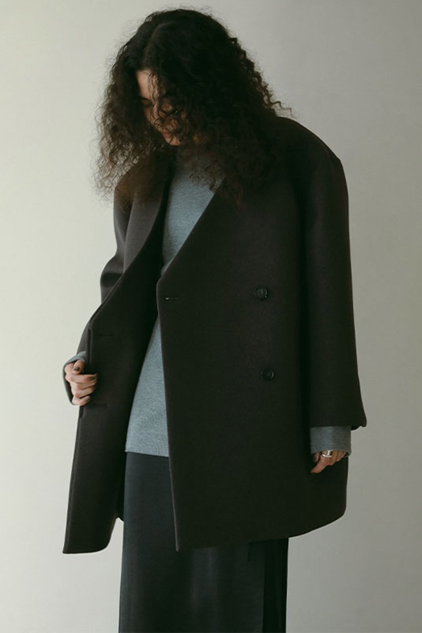 【エトレトウキョウ/ETRE TOKYO】のノーカラーキルティングライナーボクシージャケット インテリア・キッズ・メンズ・レディースファッション・服の通販 founy(ファニー) 　ファッション　Fashion　レディースファッション　Fashion for Women　アウター　Coat / Outerwear Collection　レディースジャケット・軽アウター　Jackets　ジャケット　Jacket, Outerwear　ダブル　Double, Double-Breasted　トレンド　Trend, Trending Now　バランス　Balance, Style Balance　フロント　Front, Front Design　ボンディング　Bonding, Bonded Fabric　ライナー　Liner, Inner Layer　ロング　Long, Long-Length　チャコールグレー|ID: prp329100004343788 ipo3291000000035977325