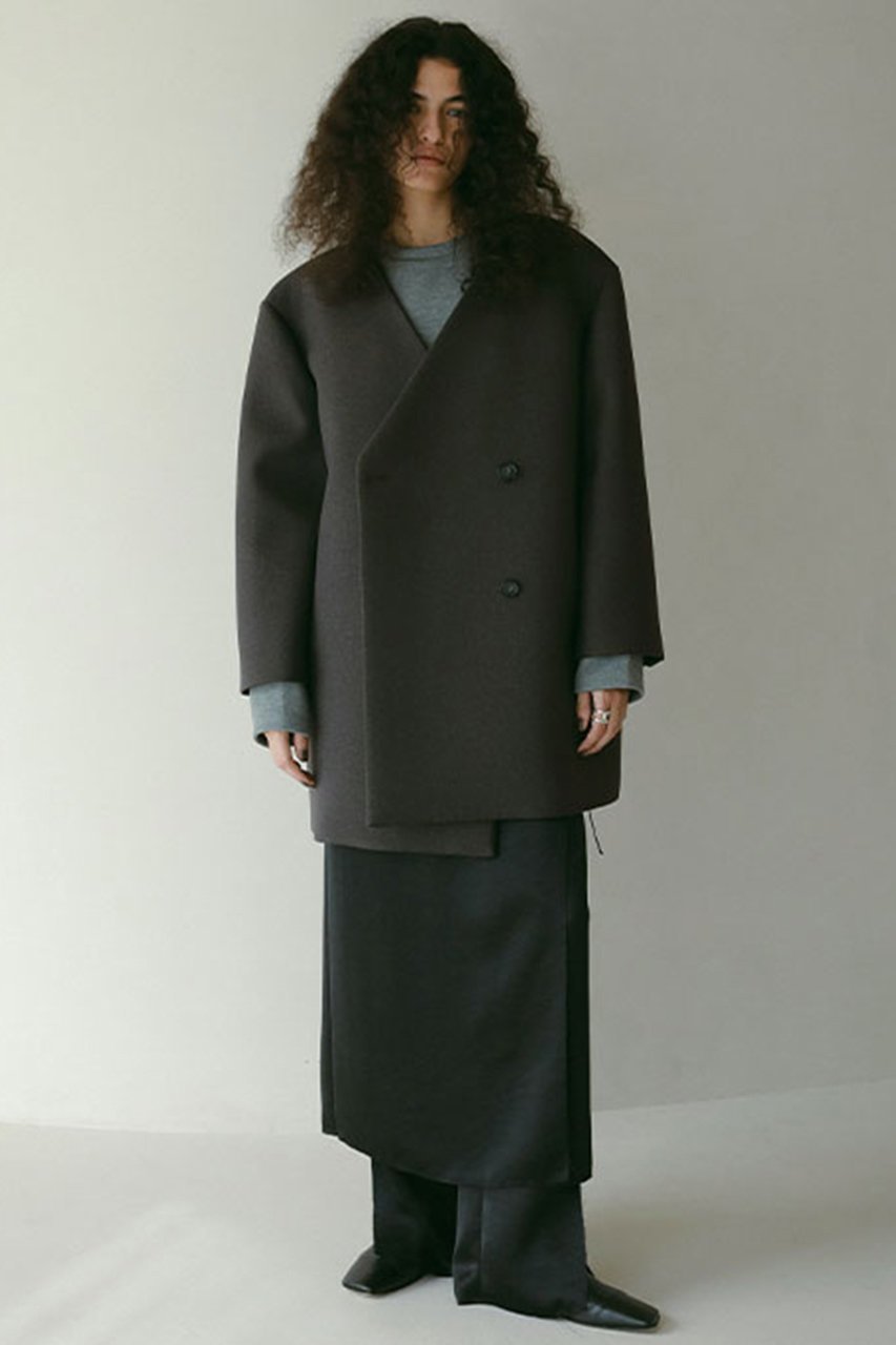 【エトレトウキョウ/ETRE TOKYO】のノーカラーキルティングライナーボクシージャケット 人気、トレンドファッション・服の通販 founy(ファニー) 　ファッション　Fashion　レディースファッション　Fashion for Women　アウター　Coat / Outerwear Collection　レディースジャケット・軽アウター　Jackets　ジャケット　Jacket, Outerwear　ダブル　Double, Double-Breasted　トレンド　Trend, Trending Now　バランス　Balance, Style Balance　フロント　Front, Front Design　ボンディング　Bonding, Bonded Fabric　ライナー　Liner, Inner Layer　ロング　Long, Long-Length　other-4|ID: prp329100004343788 ipo3291000000035977328