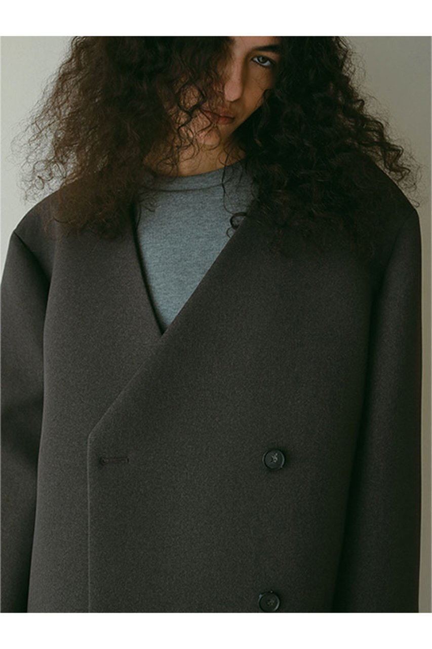 【エトレトウキョウ/ETRE TOKYO】のノーカラーキルティングライナーボクシージャケット 人気、トレンドファッション・服の通販 founy(ファニー) 　ファッション　Fashion　レディースファッション　Fashion for Women　アウター　Coat / Outerwear Collection　レディースジャケット・軽アウター　Jackets　ジャケット　Jacket, Outerwear　ダブル　Double, Double-Breasted　トレンド　Trend, Trending Now　バランス　Balance, Style Balance　フロント　Front, Front Design　ボンディング　Bonding, Bonded Fabric　ライナー　Liner, Inner Layer　ロング　Long, Long-Length　other-5|ID: prp329100004343788 ipo3291000000035977329