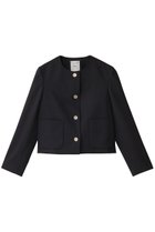 【エブール/ebure】のドライウールトロピカル ノーカラージャケット 人気、トレンドファッション・服の通販 founy(ファニー) ファッション Fashion レディースファッション Fashion for Women アウター Coat / Outerwear Collection レディースジャケット・軽アウター Jackets ノーカラージャケット / シンプル上品コーデ Collarless Jackets オケージョン Occasion Wear ジャケット Jacket, Outerwear ストライプ Stripe, Striped Pattern セットアップ Set-Up, Coordinated Outfit デニム Denim, Jeans Material エレガント 上品 Elegant 再入荷 Restock / Back in Stock thumbnail ネイビー|ID: prp329100004343791 ipo3291000000032717248