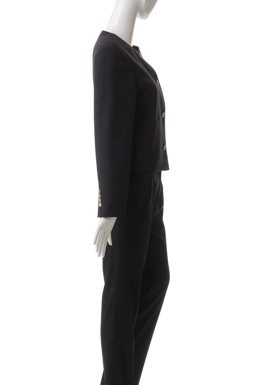 【エブール/ebure】のドライウールトロピカル ノーカラージャケット 人気、トレンドファッション・服の通販 founy(ファニー) 　ファッション　Fashion　レディースファッション　Fashion for Women　アウター　Coat / Outerwear Collection　レディースジャケット・軽アウター　Jackets　ノーカラージャケット / シンプル上品コーデ　Collarless Jackets　オケージョン　Occasion Wear　ジャケット　Jacket, Outerwear　ストライプ　Stripe, Striped Pattern　セットアップ　Set-Up, Coordinated Outfit　デニム　Denim, Jeans Material　エレガント 上品　Elegant　再入荷　Restock / Back in Stock　other-3|ID: prp329100004343791 ipo3291000000032717252