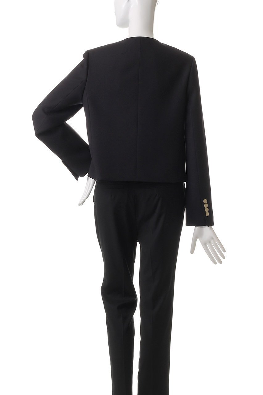【エブール/ebure】のドライウールトロピカル ノーカラージャケット 人気、トレンドファッション・服の通販 founy(ファニー) 　ファッション　Fashion　レディースファッション　Fashion for Women　アウター　Coat / Outerwear Collection　レディースジャケット・軽アウター　Jackets　ノーカラージャケット / シンプル上品コーデ　Collarless Jackets　オケージョン　Occasion Wear　ジャケット　Jacket, Outerwear　ストライプ　Stripe, Striped Pattern　セットアップ　Set-Up, Coordinated Outfit　デニム　Denim, Jeans Material　エレガント 上品　Elegant　再入荷　Restock / Back in Stock　other-4|ID: prp329100004343791 ipo3291000000032717253