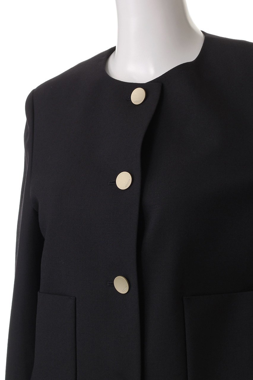 【エブール/ebure】のドライウールトロピカル ノーカラージャケット 人気、トレンドファッション・服の通販 founy(ファニー) 　ファッション　Fashion　レディースファッション　Fashion for Women　アウター　Coat / Outerwear Collection　レディースジャケット・軽アウター　Jackets　ノーカラージャケット / シンプル上品コーデ　Collarless Jackets　オケージョン　Occasion Wear　ジャケット　Jacket, Outerwear　ストライプ　Stripe, Striped Pattern　セットアップ　Set-Up, Coordinated Outfit　デニム　Denim, Jeans Material　エレガント 上品　Elegant　再入荷　Restock / Back in Stock　other-5|ID: prp329100004343791 ipo3291000000032717255