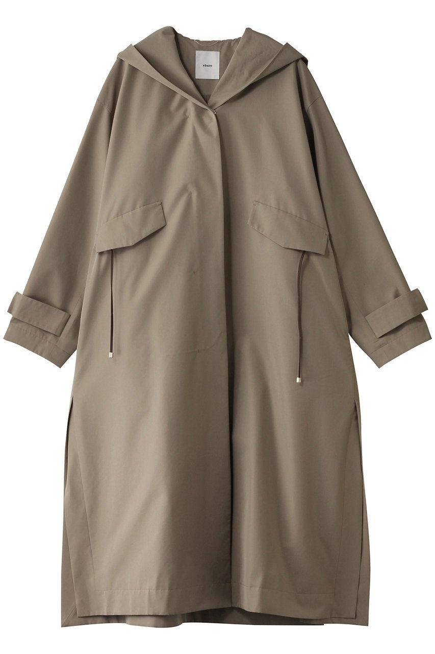 【エブール/ebure】のハイカウントコットンシルク モッズライクコート インテリア・キッズ・メンズ・レディースファッション・服の通販 founy(ファニー) ファッション Fashion レディースファッション Fashion for Women アウター Coat / Outerwear Collection コート・ロングコート・ピーコート Long Coats, Peacoats & More スピンドル Spindle, Drawcord スリット Slit, Slit Detail フォルム Silhouette, Form フラップ Flap, Flap Pocket メタル Metal, Metal Parts ロング Long, Long-Length ベージュ|ID: prp329100004343792 ipo3291000000032933958