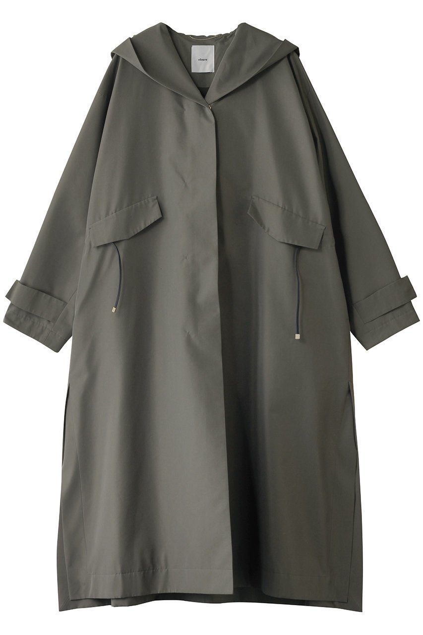 【エブール/ebure】のハイカウントコットンシルク モッズライクコート インテリア・キッズ・メンズ・レディースファッション・服の通販 founy(ファニー) ファッション Fashion レディースファッション Fashion for Women アウター Coat / Outerwear Collection コート・ロングコート・ピーコート Long Coats, Peacoats & More スピンドル Spindle, Drawcord スリット Slit, Slit Detail フォルム Silhouette, Form フラップ Flap, Flap Pocket メタル Metal, Metal Parts ロング Long, Long-Length カーキ|ID: prp329100004343792 ipo3291000000032933964