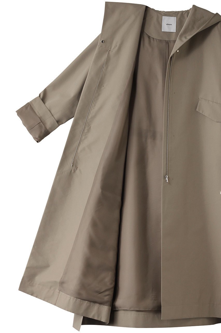 【エブール/ebure】のハイカウントコットンシルク モッズライクコート 人気、トレンドファッション・服の通販 founy(ファニー) ファッション Fashion レディースファッション Fashion for Women アウター Coat / Outerwear Collection コート・ロングコート・ピーコート Long Coats, Peacoats & More スピンドル Spindle, Drawcord スリット Slit, Slit Detail フォルム Silhouette, Form フラップ Flap, Flap Pocket メタル Metal, Metal Parts ロング Long, Long-Length other-7|ID: prp329100004343792 ipo3291000000032934011