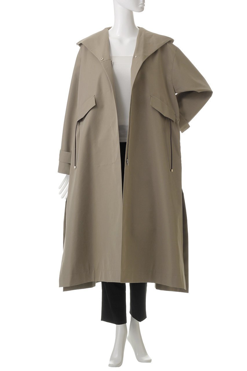 【エブール/ebure】のハイカウントコットンシルク モッズライクコート 人気、トレンドファッション・服の通販 founy(ファニー) ファッション Fashion レディースファッション Fashion for Women アウター Coat / Outerwear Collection コート・ロングコート・ピーコート Long Coats, Peacoats & More スピンドル Spindle, Drawcord スリット Slit, Slit Detail フォルム Silhouette, Form フラップ Flap, Flap Pocket メタル Metal, Metal Parts ロング Long, Long-Length other-8|ID: prp329100004343792 ipo3291000000032934018