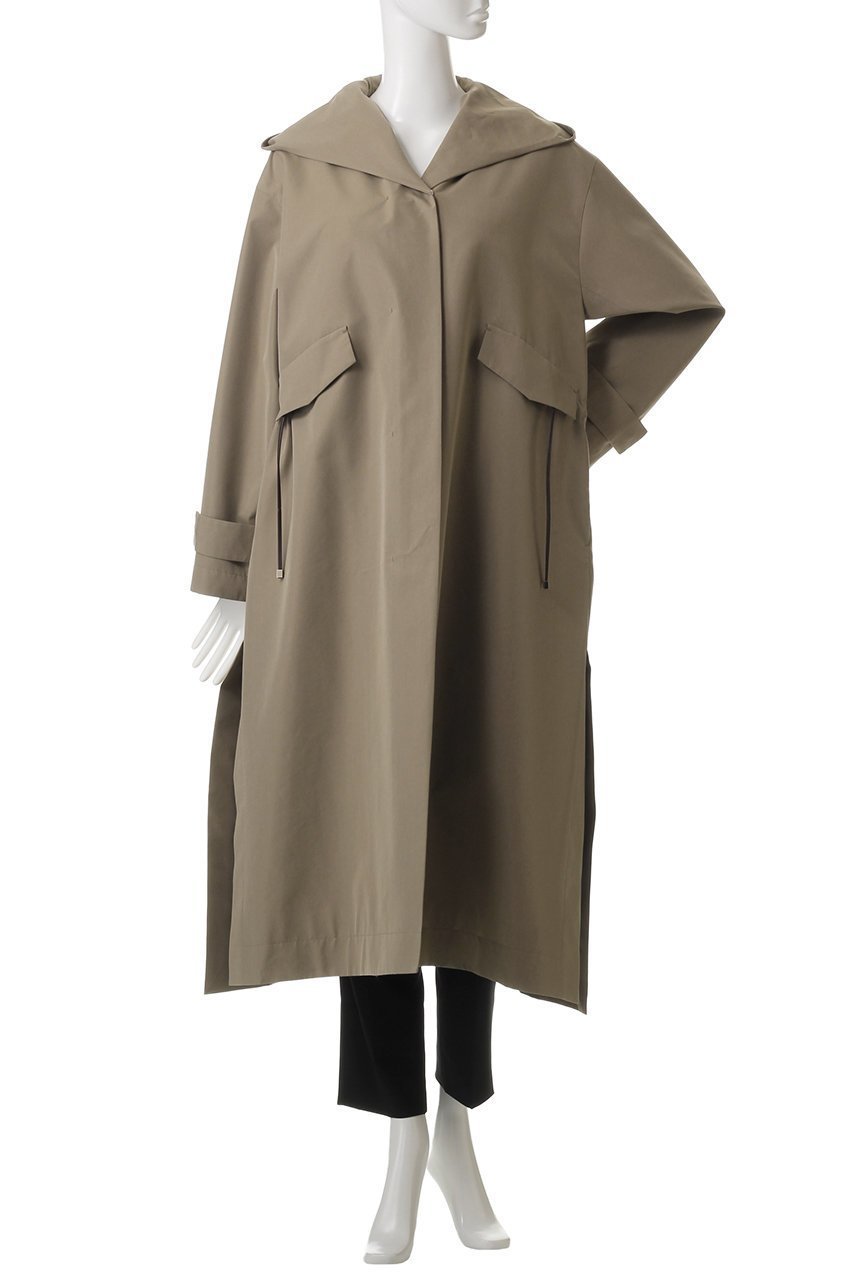 【エブール/ebure】のハイカウントコットンシルク モッズライクコート 人気、トレンドファッション・服の通販 founy(ファニー) ファッション Fashion レディースファッション Fashion for Women アウター Coat / Outerwear Collection コート・ロングコート・ピーコート Long Coats, Peacoats & More スピンドル Spindle, Drawcord スリット Slit, Slit Detail フォルム Silhouette, Form フラップ Flap, Flap Pocket メタル Metal, Metal Parts ロング Long, Long-Length other-2|ID: prp329100004343792 ipo3291000000035824688