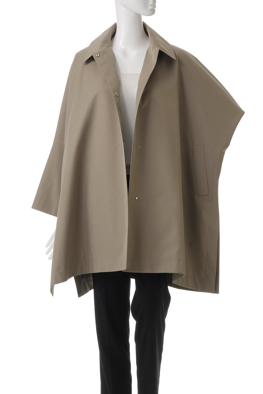 【エブール/ebure】のハイカウントコットンシルク ステンカラーコート 人気、トレンドファッション・服の通販 founy(ファニー) 　ファッション　Fashion　レディースファッション　WOMEN　アウター　Coat Outerwear　コート　Coats　シルク　Silk　スリット　Slit　フォルム　Form　フラット　Flat　ロング　Long　other-7|ID: prp329100004343793 ipo3291000000031353626