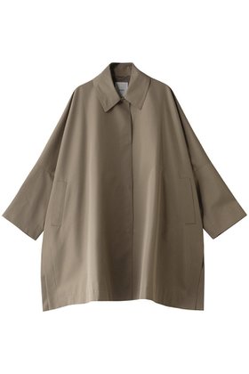 【エブール/ebure】のハイカウントコットンシルク ステンカラーコート 人気、トレンドファッション・服の通販 founy(ファニー) ファッション Fashion レディースファッション Fashion for Women アウター Coat / Outerwear Collection コート・ロングコート・ピーコート Long Coats, Peacoats & More シルク Silk, 100% Silk スリット Slit, Slit Detail フォルム Silhouette, Form フラット Flat, Flat Shoes ロング Long, Long-Length |ID:prp329100004343793