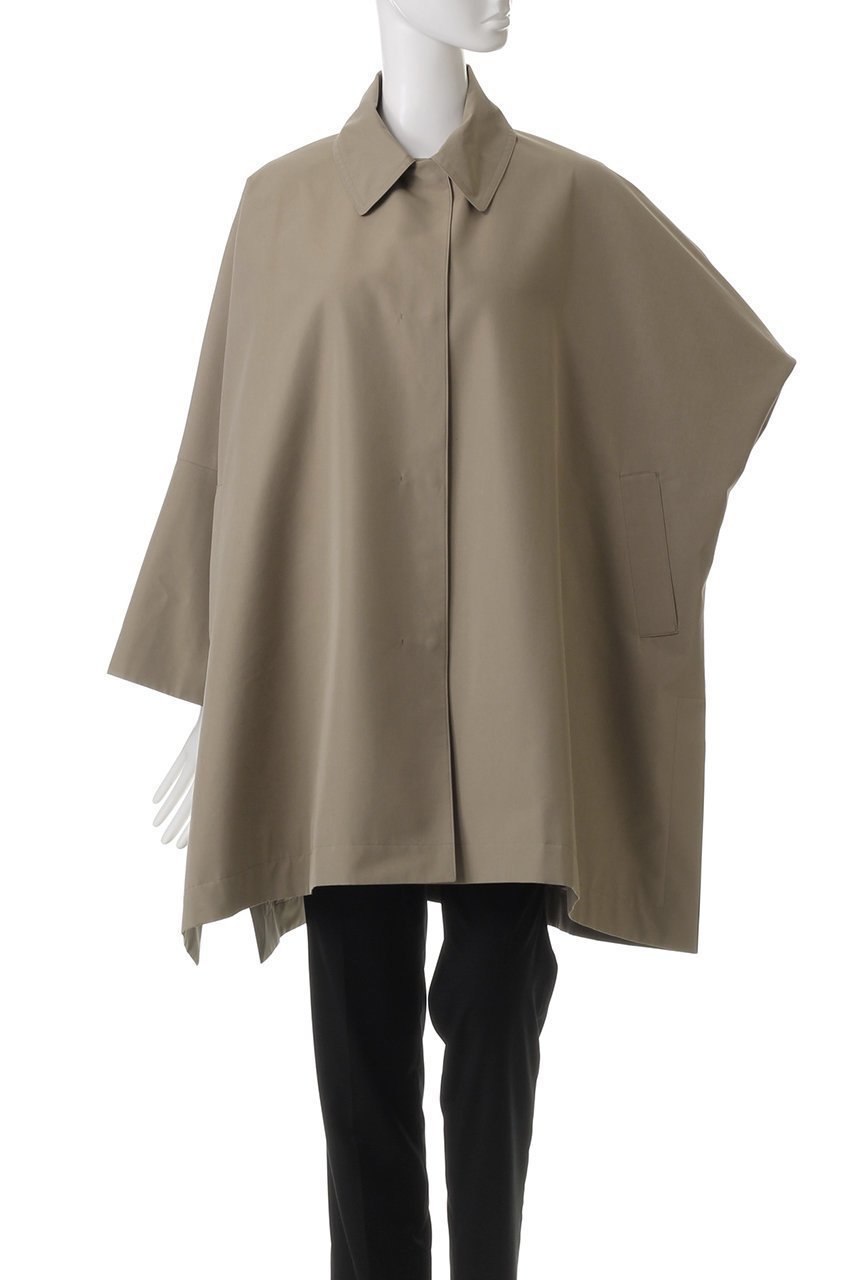【エブール/ebure】のハイカウントコットンシルク ステンカラーコート 人気、トレンドファッション・服の通販 founy(ファニー) 　ファッション　Fashion　レディースファッション　Fashion for Women　アウター　Coat / Outerwear Collection　コート・ロングコート・ピーコート　Long Coats, Peacoats & More　シルク　Silk, 100% Silk　スリット　Slit, Slit Detail　フォルム　Silhouette, Form　フラット　Flat, Flat Shoes　ロング　Long, Long-Length　other-2|ID: prp329100004343793 ipo3291000000032930126